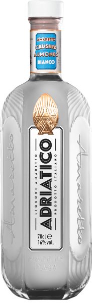 ADRIATICO Crushed Almonds Bianco Liquore Amaretto Lik&ouml;r 16% Vol. 0,7 l